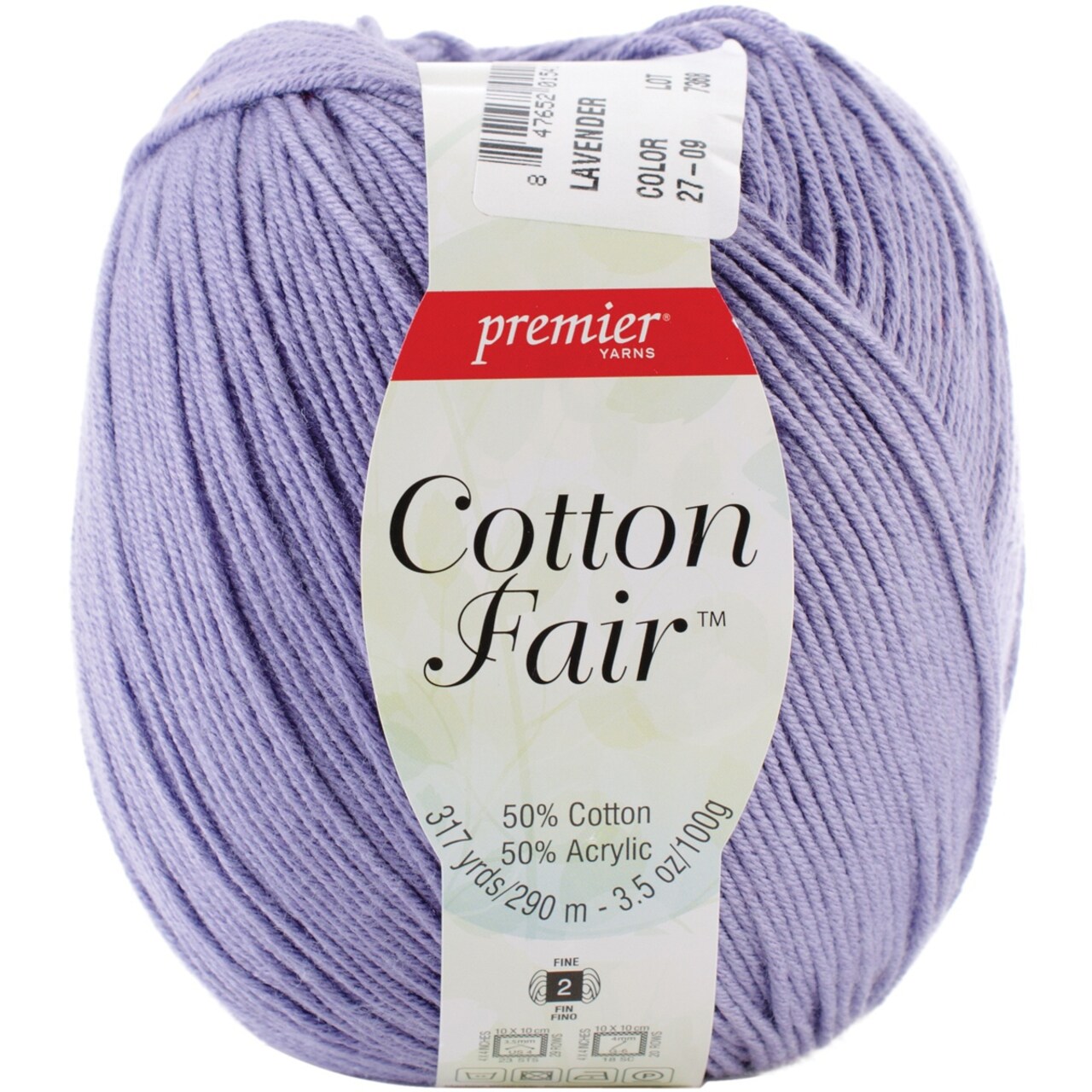 Multipack of 24 - Premier Yarns Cotton Fair Solid Yarn-Lavender